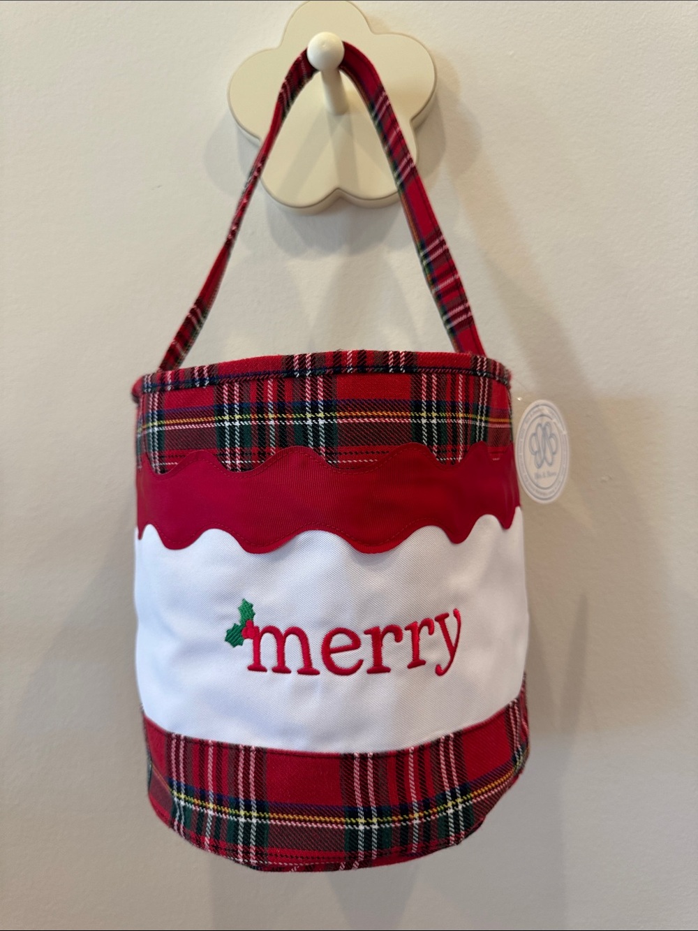 NWT Bits & Bows “Merry” Gifting Tote